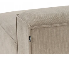 Beliani Modulinė kampinė sofa 4 asmenims ARDAL dešininė, šviesiai ruda, velvetas