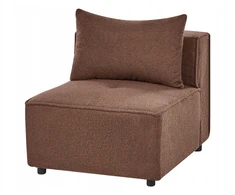 Beliani Modulinė 4 vietų kampinė sofa AXEBO kairinė ruda Boucle