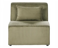 Beliani Modulinė 4 vietų kampinė sofa LEMVIG dešininė, žalias velvetas