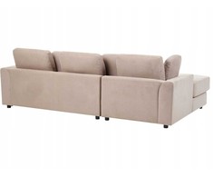 Beliani 4 vietų kampinė sofa KOHLO smėlio ir pilkos spalvos, dešininė