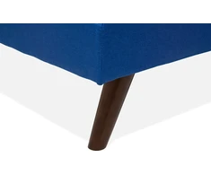 Beliani Trivenė išskleidžiama sofa RONNE tamsiai mėlyna