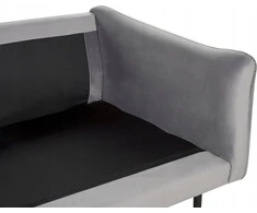 Sofa Beliani Poilsio komplektas 4 asmenims VINTERBRO, veliūras, pilkas