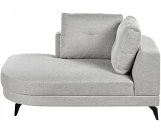 Sofa Beliani Šezlongas MARUM sintetinis linas pilkas