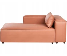 Sofa Beliani Dešininis šezlongas BRANDE auksinės rudos spalvos