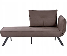 Sofa Beliani Dešininis šezlongas ROCAMADOUR rudas