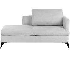 Sofa Beliani Dešininė šezlongas SIEVOZ šviesiai pilkos spalvos