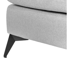 Sofa Beliani Dešininė šezlongas SIEVOZ šviesiai pilkos spalvos