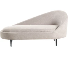 Beliani Dešininė gulto sofa VALREAS smėlio spalvos