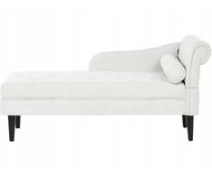 Sofa Beliani Dešininis šezlongas YVOIRE, pieno baltumo