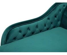 Sofa Beliani Dešininė šezlongas NIMES veliūrinis azūrinis