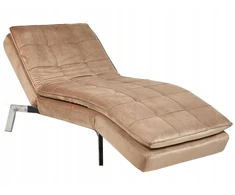 Sofa Beliani Šezlongas LOIRET veliūras, šviesiai rudas