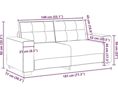 Dvivietė sofa, rožinė, 180x77x82 cm, aksomas