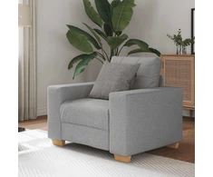 Sofa-kėdė, debesų pilka, 100x78x80 cm, audinys