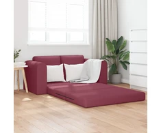 Sofa lova Vyno raudona 148 x 71 x 83 cm audinys