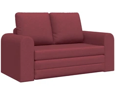 Sofa lova Vyno raudona 148 x 71 x 83 cm audinys