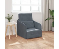 Sofa lova Tamsiai pilka 65 x 80 x 83 cm Aksomas