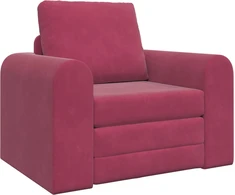 Sofa lova Vyno raudona 98 x 71 x 83 cm Aksomas