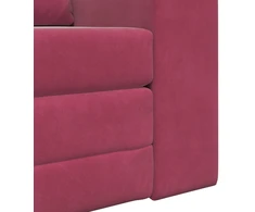 Sofa lova Vyno raudona 98 x 71 x 83 cm Aksomas
