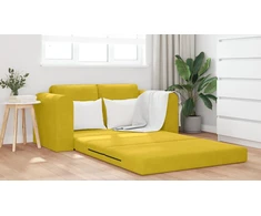 Sofa lova Geltona 148 x 71 x 83 cm Aksomas