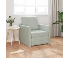 Sofa lova Šviesiai pilka 74 x 77 x 81 cm Aksomas