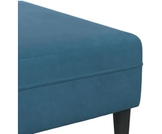 Sofa 3 vnt. Mėlyna Aksomas