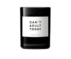 Sojų žvakė stiklinėje CANDLY&amp;CO, „Can't Adult Today“, kvapas Nr. 1, 250 g