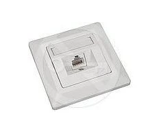 Solarix 1 x RJ45 baltas pleistras (SX9-1-5E-UTP- WH)