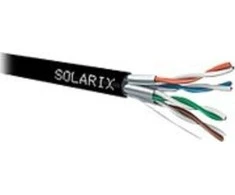 Montavimo kabelis Solarix STP, Cat6A, laidas, PE, ritė 500m SXKD-6A-STP-PE