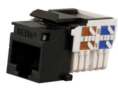Solarix Keystone CAT5E UTP RJ45 juodas SXKJ-5E-UTP- BK