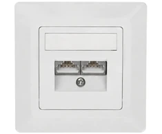 Intelek RJ-45 galinė jungtis SX9-2-5E-STP-WH SOLARIX