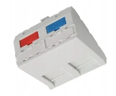 Intelek GNIAZDO MODULARNE KEYSTONE KĄTOWE SXF-M-2-45-WH-U SOLARIX