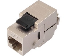 Solarix RJ45 Cat.6A STP Keystone modulis (SXKJ-10G-STP-BK-NA)