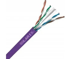 Montavimo kabelis Solarix UTP, Cat6, laidas, LSOH, dėžutė 100m SXKD-6-UTP-LSOH