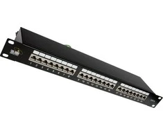 Solarix Patch panel 19" 1U 24x RJ-45 Cat.6 STP (SX24-6-STP-BK)