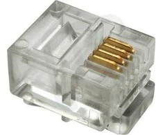 Solarix RJ11 CAT3 UTP 6p4c neekranuotas kabelio jungtis