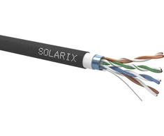 Solarix Solarix CAT5E FTP PVC + PE Fca podwójna obudowa 305m / cewka