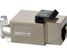 Solarix MULTIPACK 24 vnt - Keystone CAT5E STP RJ45 savaime pjaunantis SXKJ-5E-STP-BK-SA
