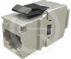 Solarix Quick Cut Keystone CAT5E STP RJ45 juoda SXKJ-5E-STP-BK-NA replėms SXKJ-NA-BU