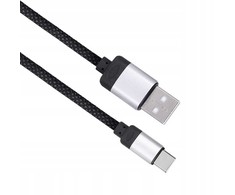Solight magnetický USB-C kabelis, USB 2.0 A konektor - USB-C konektor, 1m