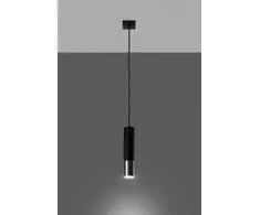 Sollux Lighting Pakabinamas šviestuvas LOOPEZ 1 juoda/chromas