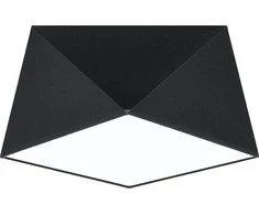 Lubinis šviestuvas Sollux Plafonas HEXA 25 juodas