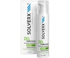 Solverx SOLVERX Acne Skin Żel punktowy na zmiany miejscowe - przeciwtrądzikowy 15ml