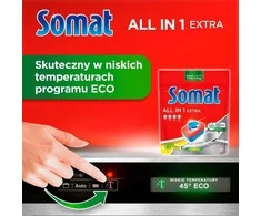 „Somat All in 1 Extra Lemon &amp; Lime“ indaplovės tabletės, 44 vnt.