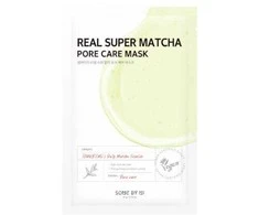 SOME BY MI Real Super Matcha Pore Care Mask - poras prižiūrinti lakštinė kaukė su matcha, 1 vnt.