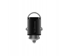 Somostel įkroviklis automobilinis USB / Typ-C 30W 5A QC PD juodas SMS-A40 (35539)