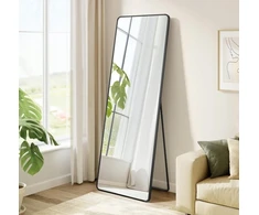 Songmics Veidrodis 150 x 40 cm, juodas
