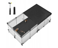 Songmics Gyvūnų narvas 144 x 74 x 47 cm