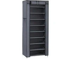 Songmics Batų stovas su dangčiu 58 cm Pilka
