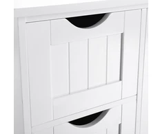 Songmics VASAGLE vonios kambario spintelė 55 × 82 × 30 cm su 4 stalčiais, LHC41W