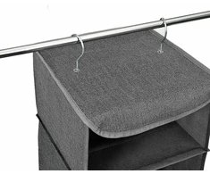 SONGMICS pakabinamas spintos organizatorius su 5 skyreliais, 30 x 30 x 90 cm, RYCH06G